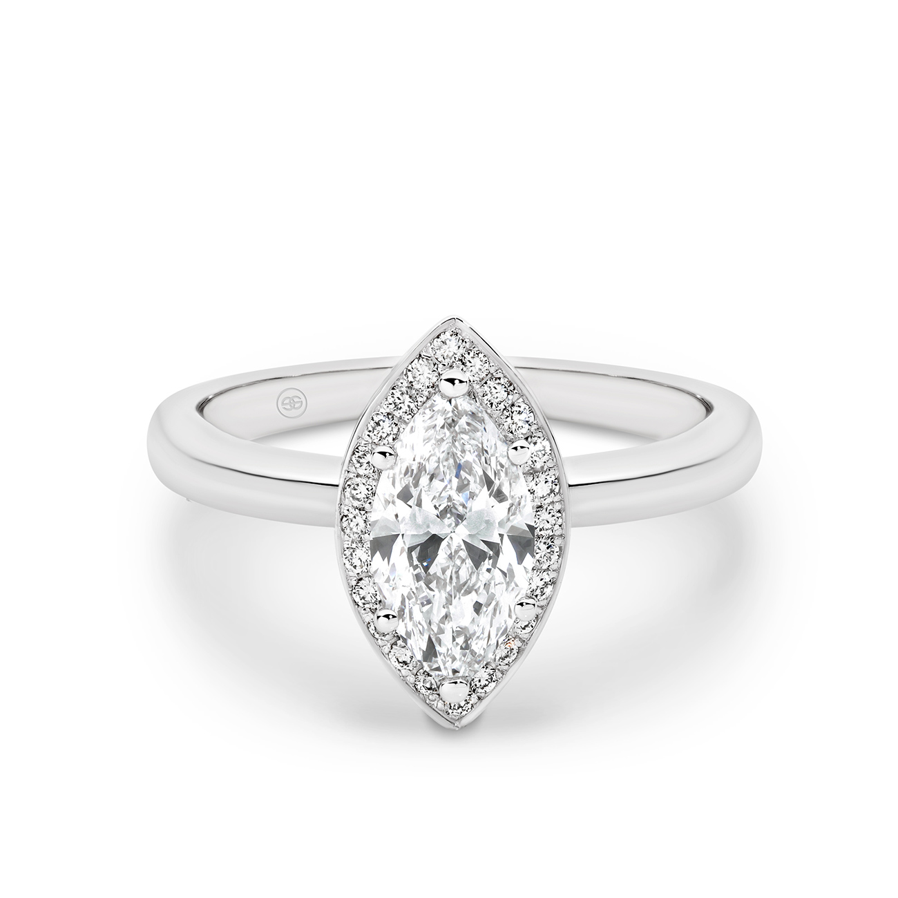 Marquise Cut Diamond Engagement Ring