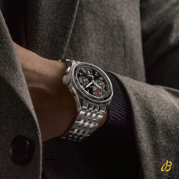 Breitling Premier B01 Chronograph 42mm AB0145221B1A1 with black dial and stainless steel bracelet