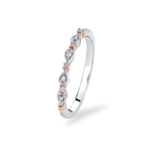 Pink & White Diamond Blush Jubilee Ring