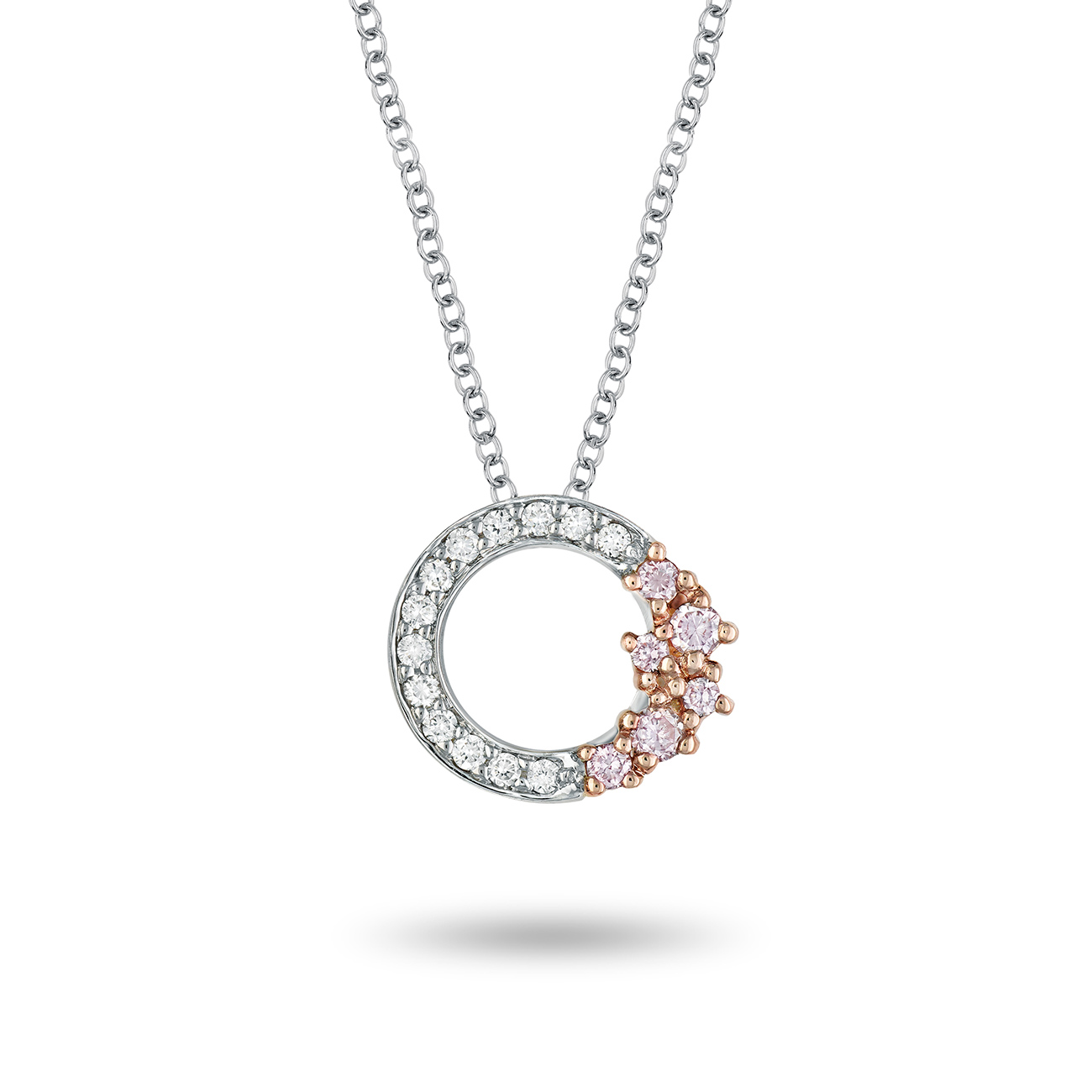 Kimberley White &#038; Argyle Pink Diamond Blush Cora Necklace