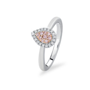 Pink & White Diamond Round Blush Talullah Ring BPR-PECPB0201