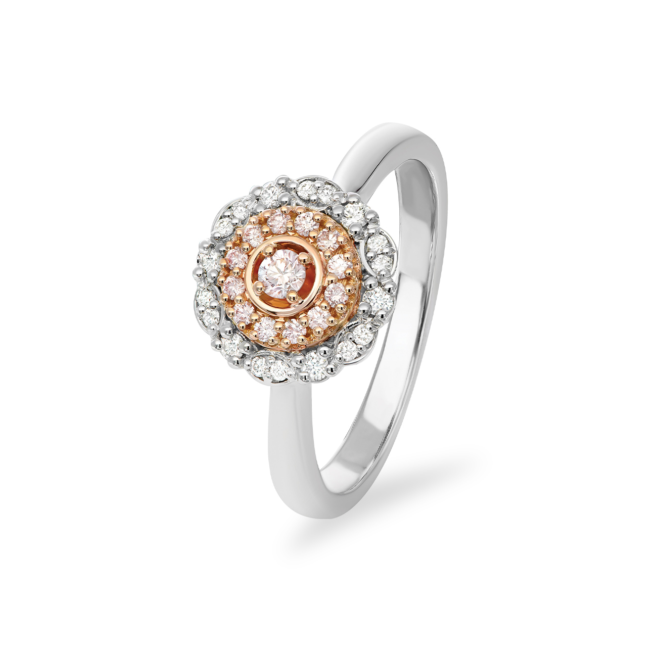 White &#038; Argyle Pink Diamond Blush Rosie Ring