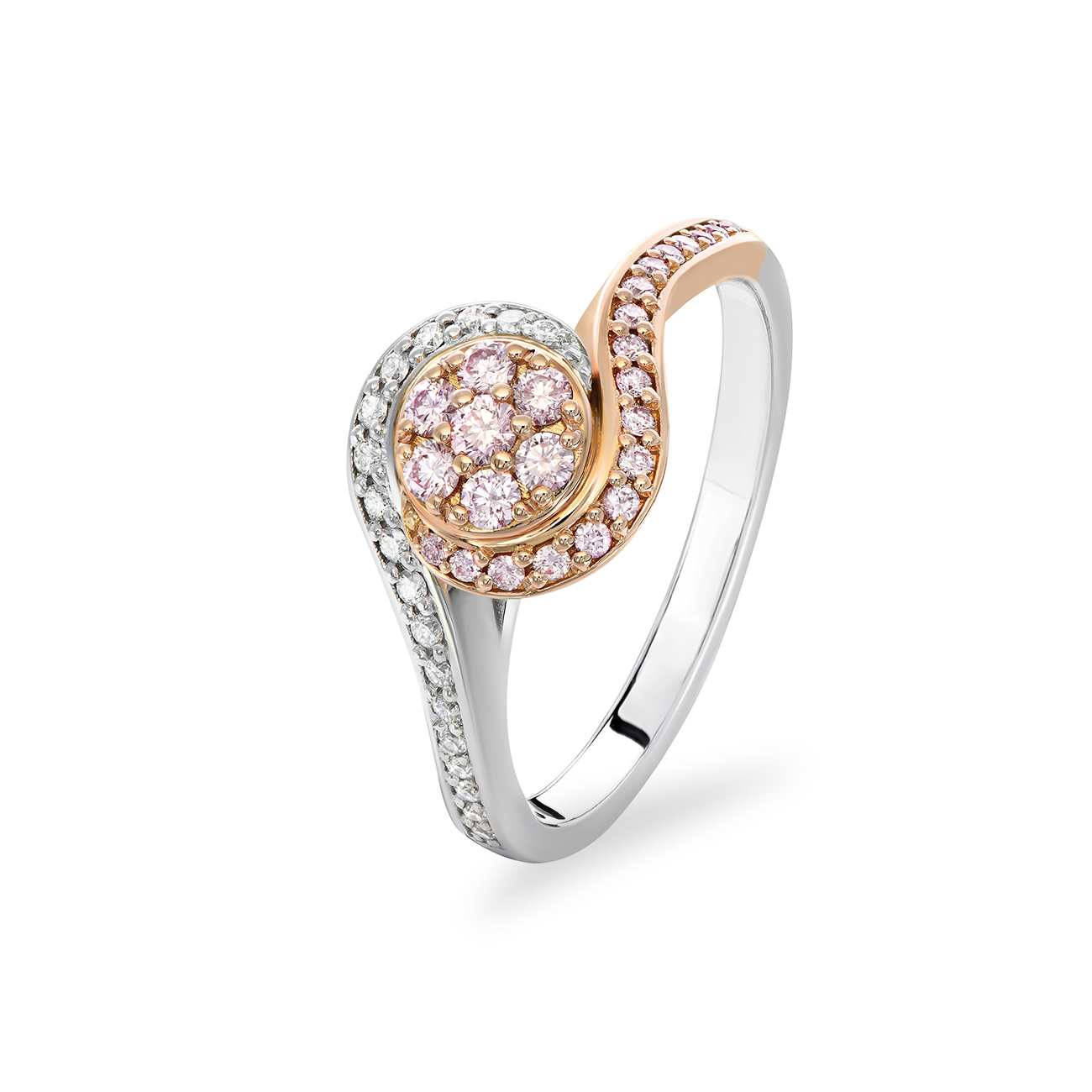White &#038; Argyle Pink Diamond Blush Reese Ring