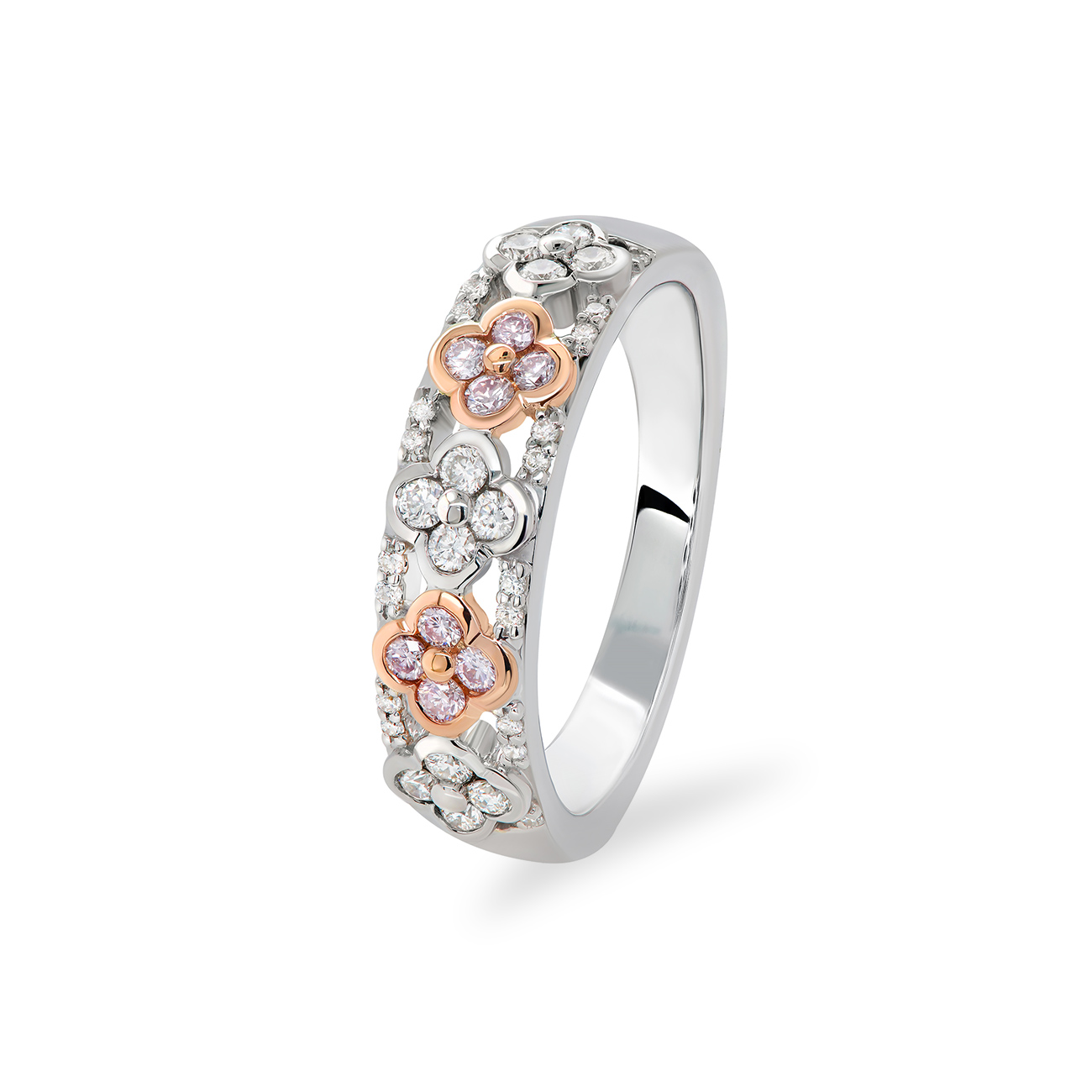 White &#038; Argyle Pink Diamond Blush Letitia Ring