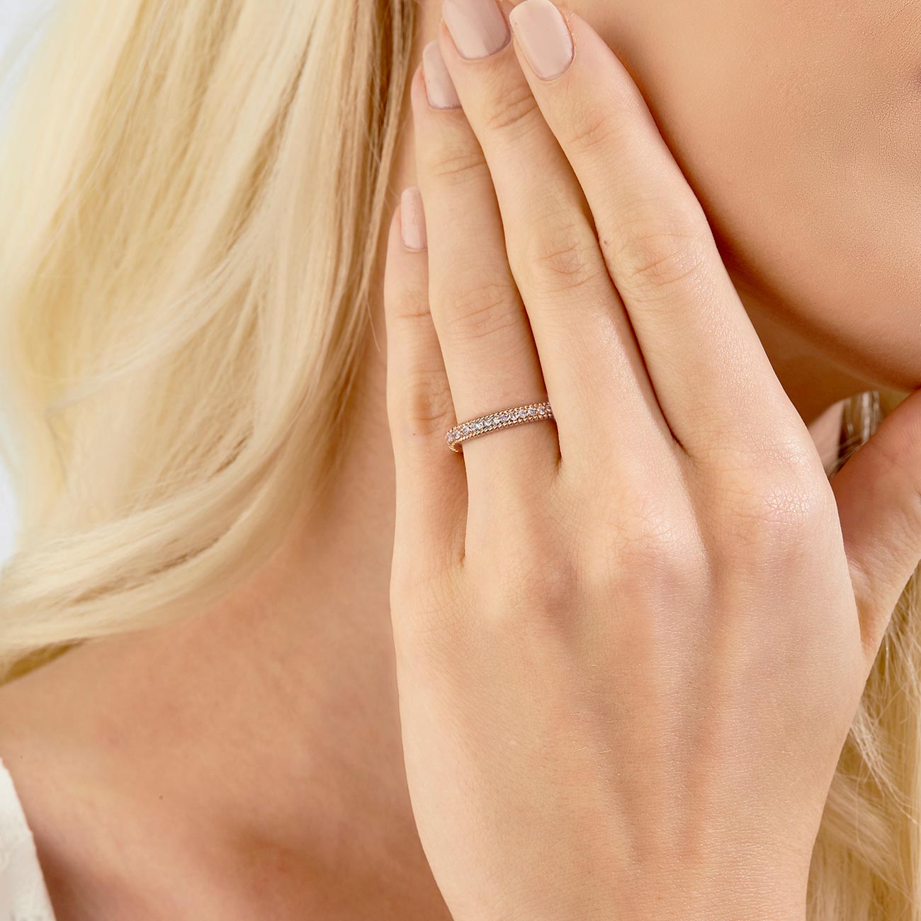 Pink Diamond Blush Fairytale Band