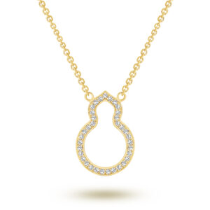 18K Yellow Gold Diamond Wulu Necklace