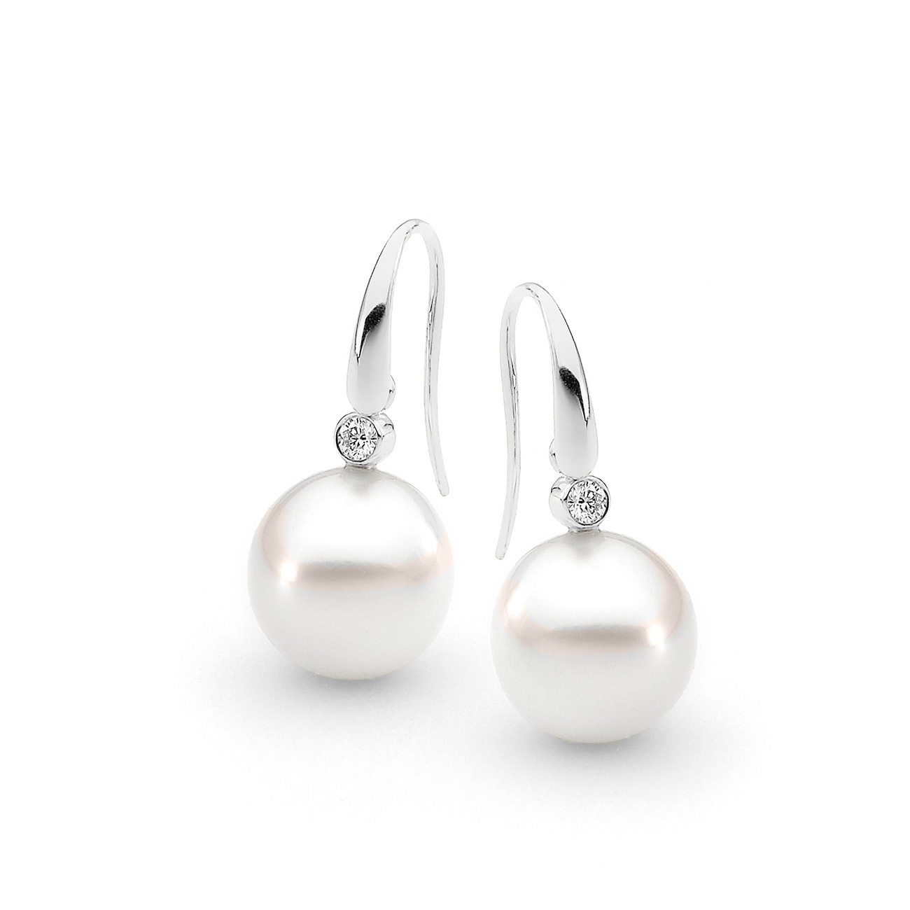 Allure South Sea Pearl & Diamond Earrings