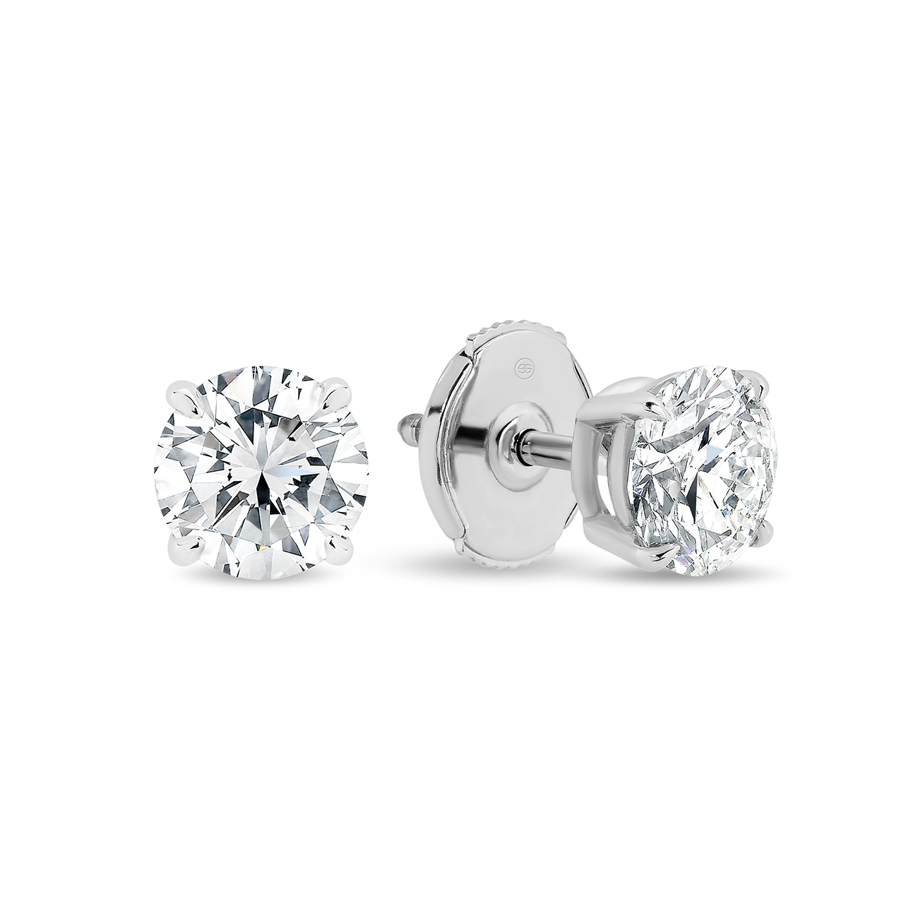 Classic Diamond Studs in White Gold 0.40-0.60ct