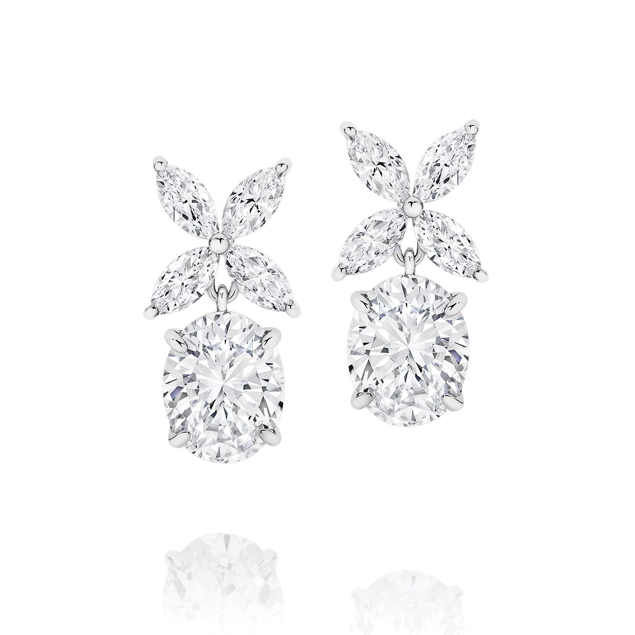 Cubic Zirconia Silver Penelope Earrings