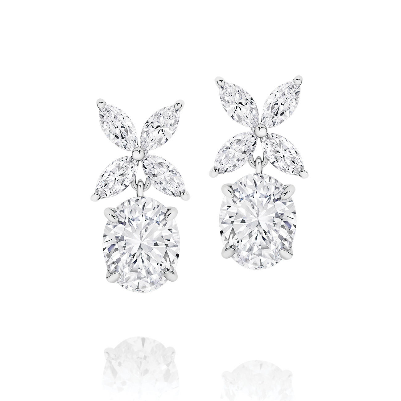 Cubic Zirconia Silver Penelope Earrings