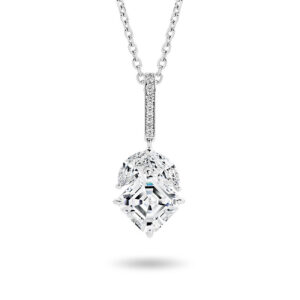 Cubic Zirconia Silver Fancy Drop Giselle Pendant