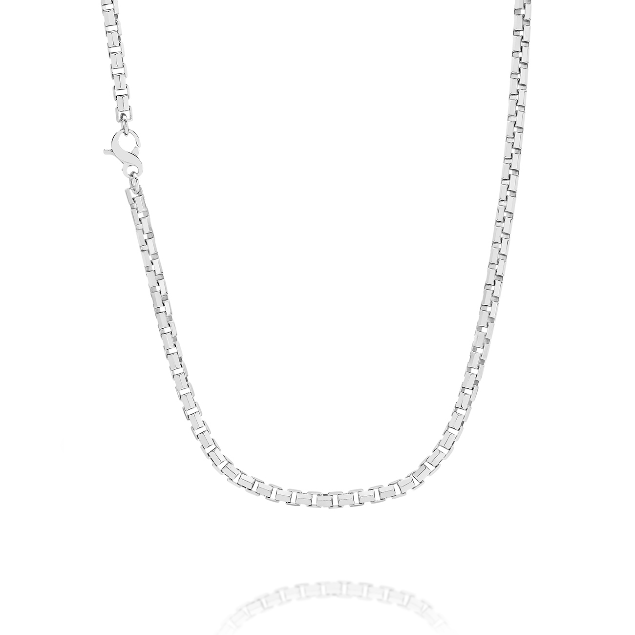 Box link necklace sales
