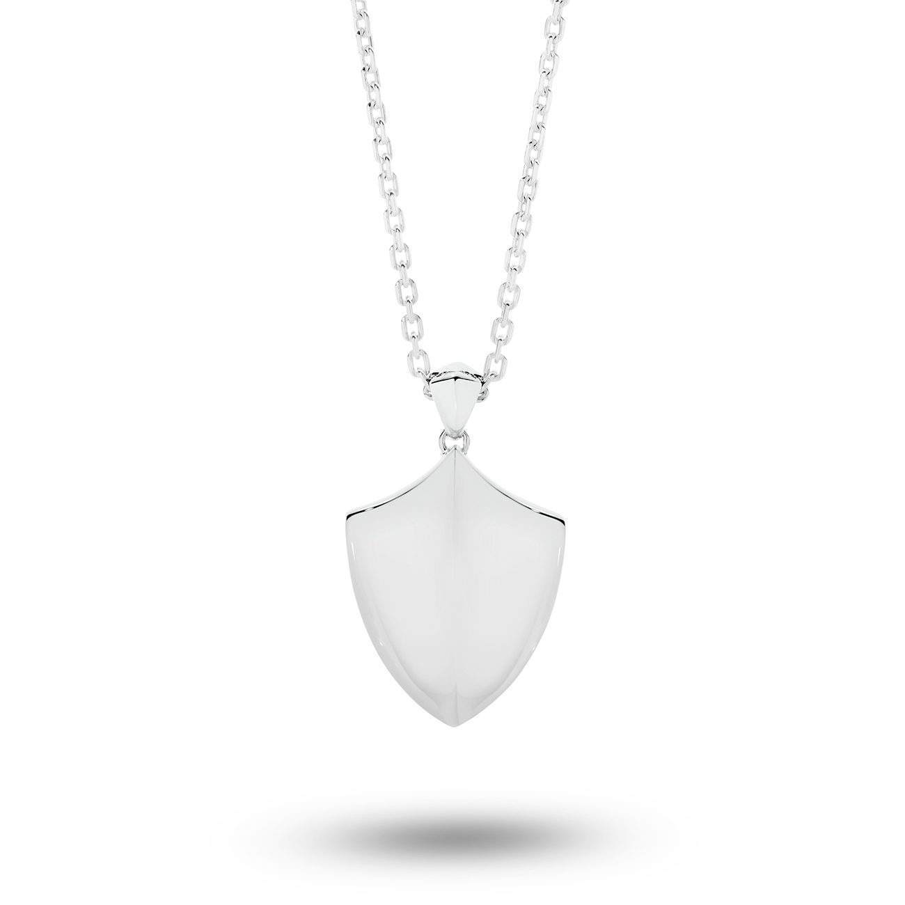 Sterling Silver Shield Necklace