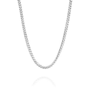 Sterling Silver Round Franco Link Chain