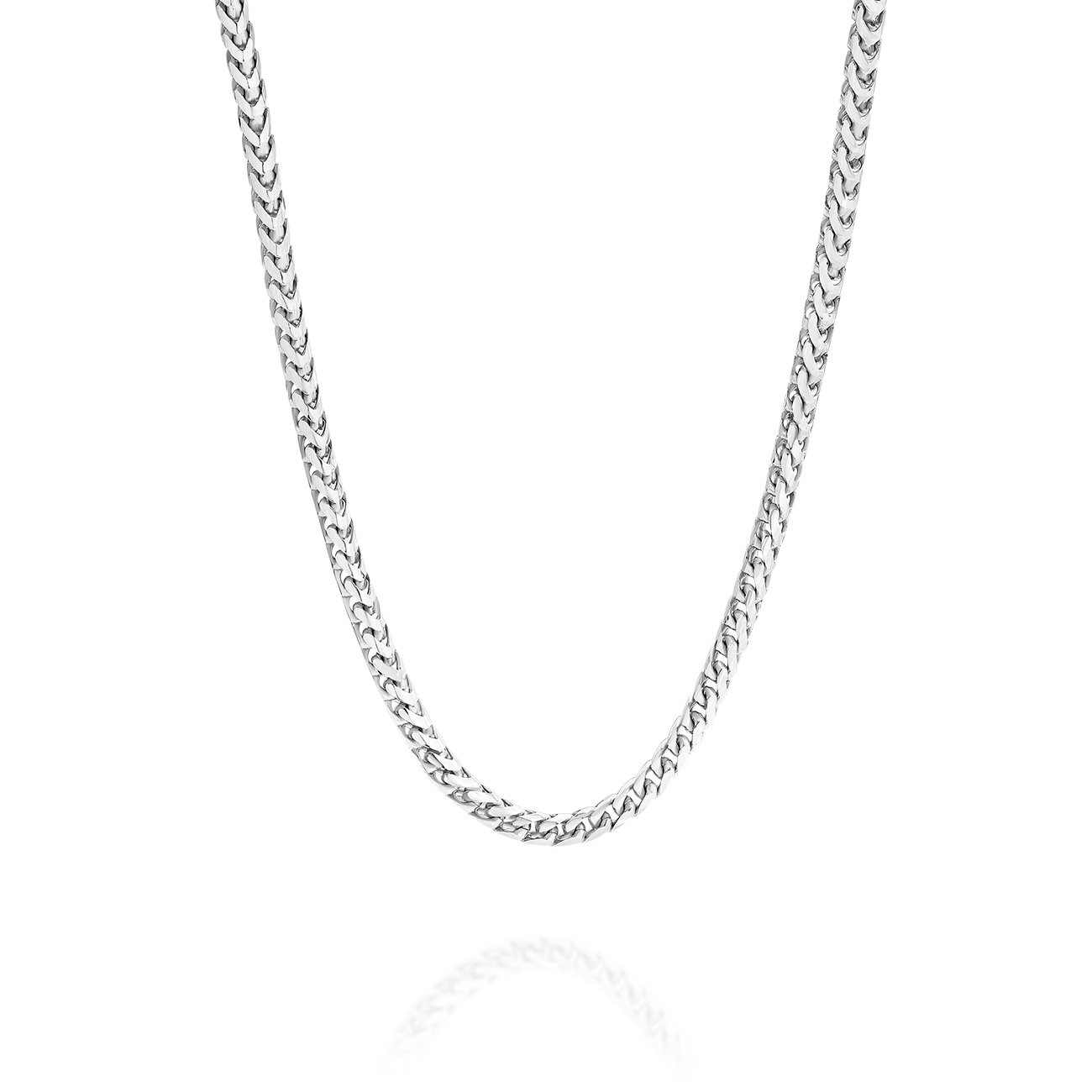 Sterling Silver Round Franco Link Chain