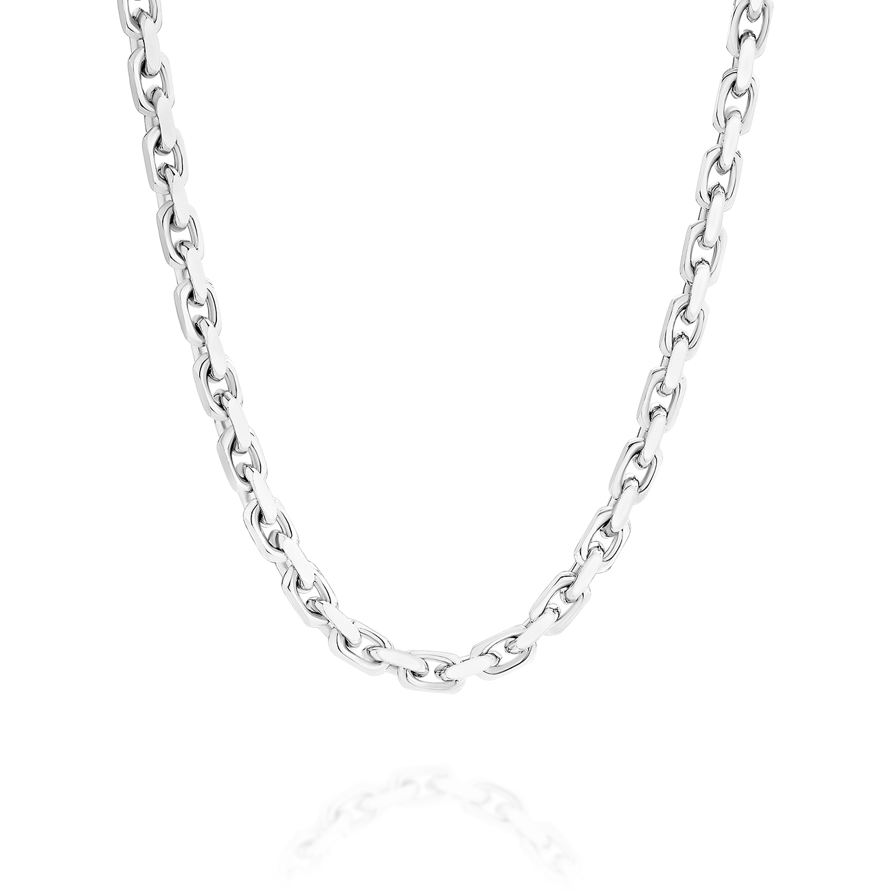 Sterling Silver Flat Cable Link Chain
