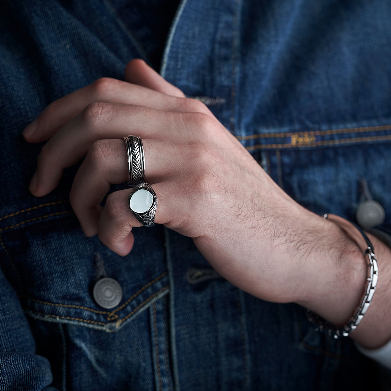 Sterling Silver Eagle Signet Ring