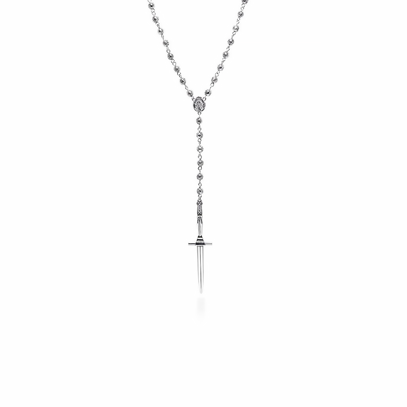 Nialaya Men's Rosary Necklace