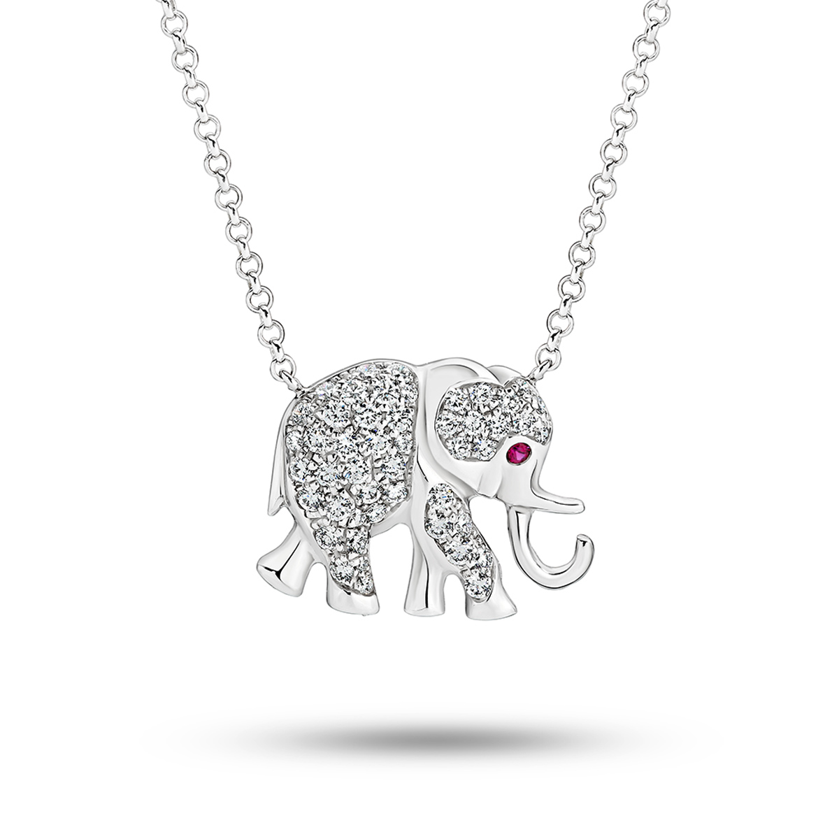 White elephant necklace hotsell