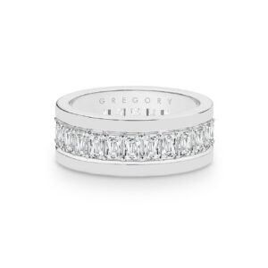 18K White Gold Tycoon 8 Men's Diamond Eternity Band