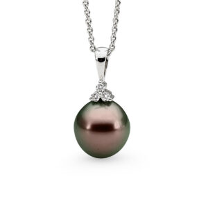 Allure Tahitian Pearl & Diamond Trio Pendant