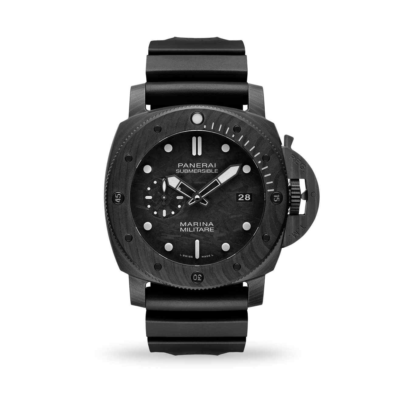 Panerai Submersible Marina Militare Carbotech 47mm Rubber Strap