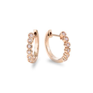 Pink Diamond Birgitte Hoop Earrings