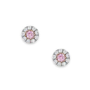 Pink & White Diamond Angellier Earrings