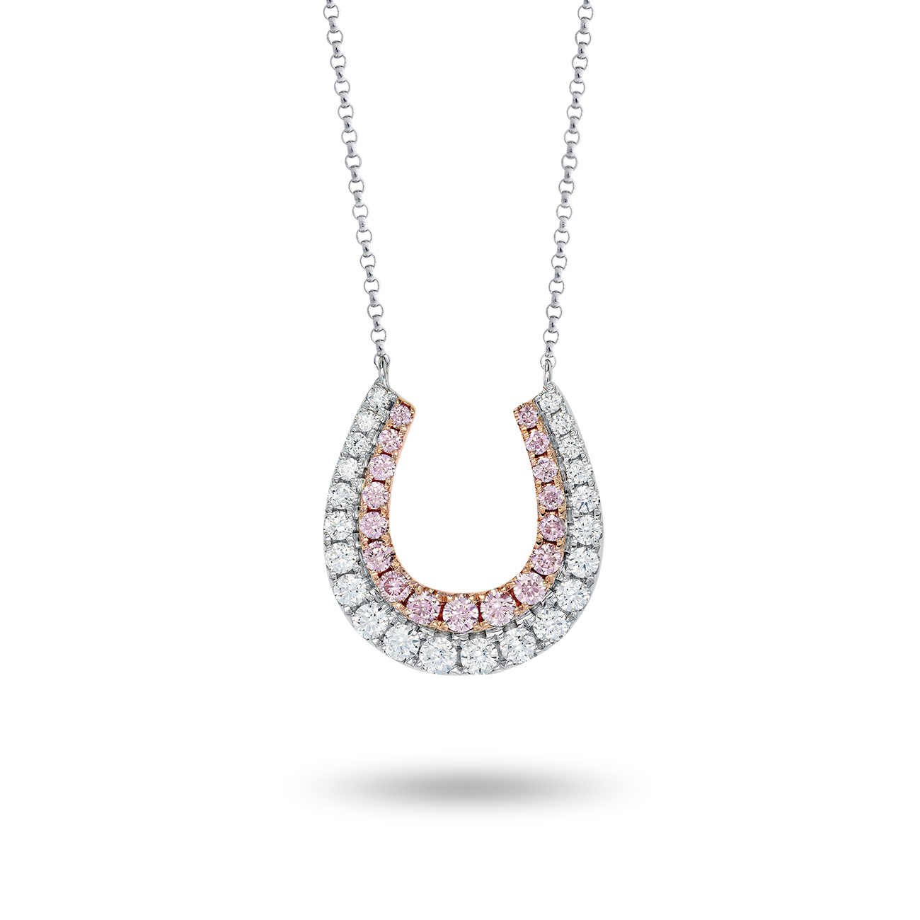 Kimberley White &#038; Argyle Pink Diamond Kimberley Equine Necklace