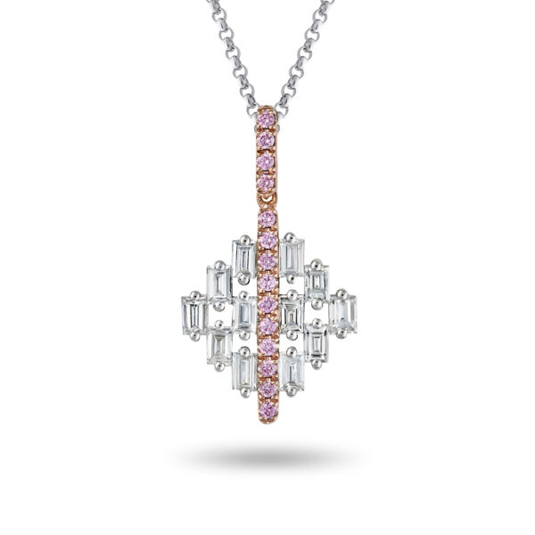 Pink & White Diamond Elena Pendant PKP-RDMMB1707
