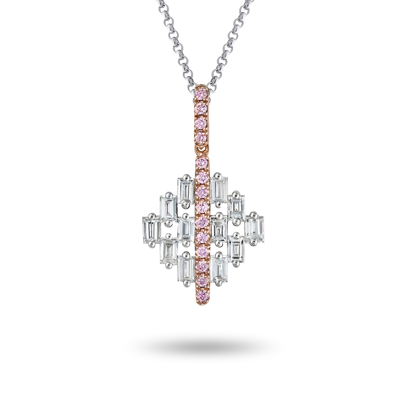 Kimberley White & Argyle Pink Diamond Elena Necklace