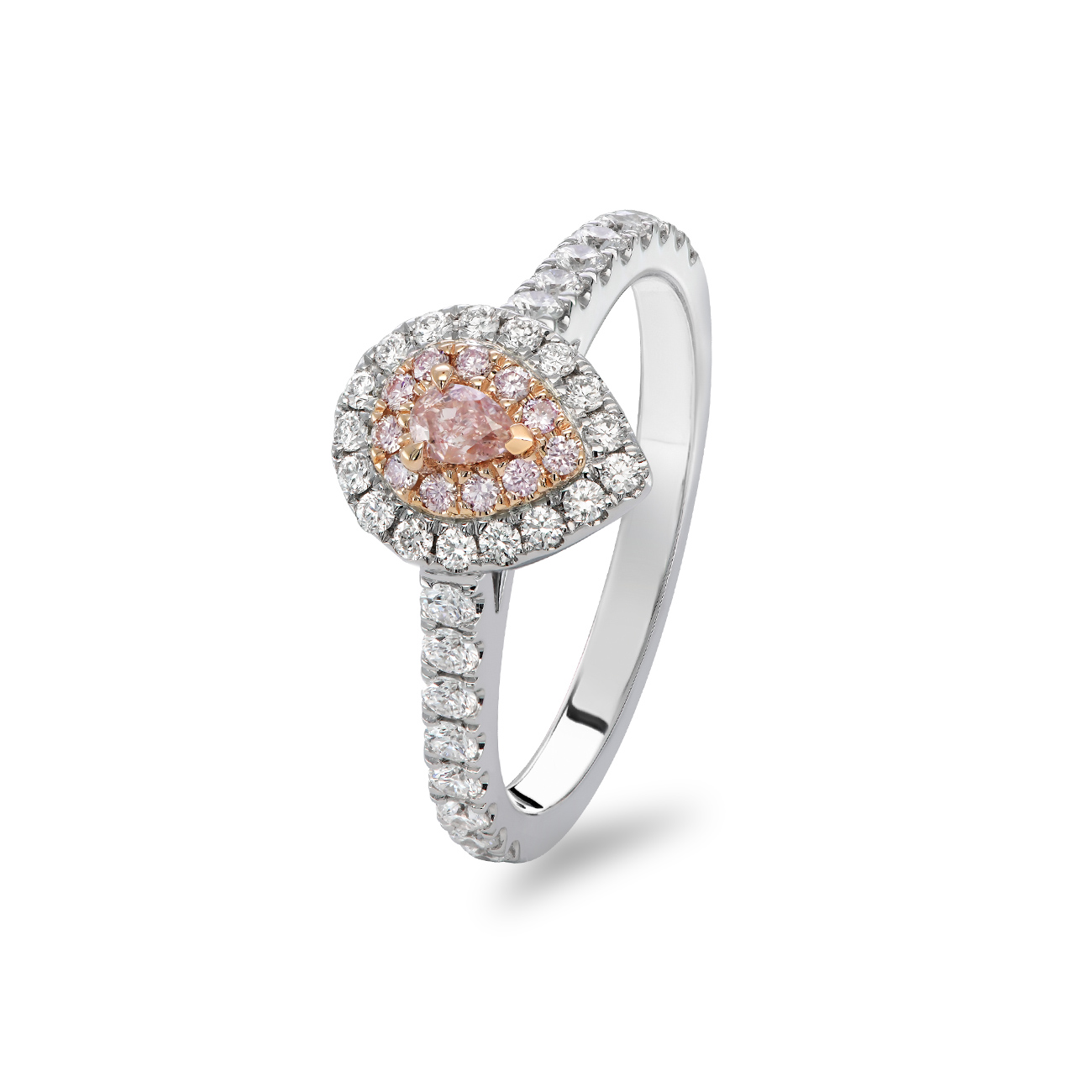 Kimberley White & Argyle Pink Diamond Perrima Ring