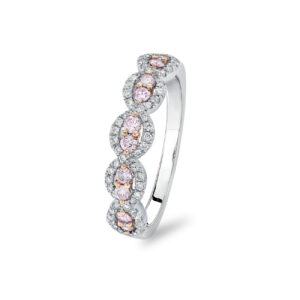 Pink & White Diamond Rinalla Ring