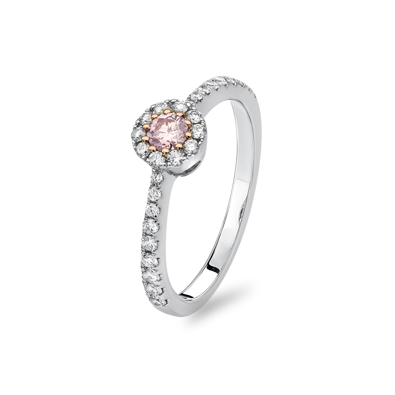 Kimberley White & Argyle Pink Diamond Lucille Ring