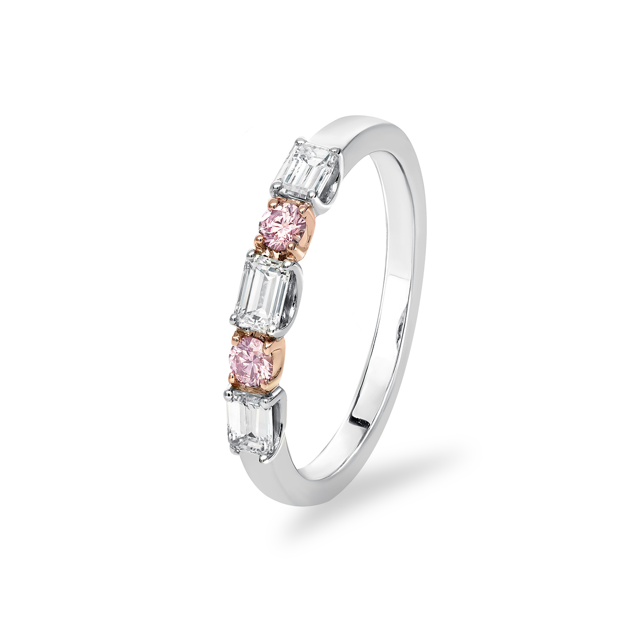 Kimberley White & Argyle Pink Diamond Harriet Ring