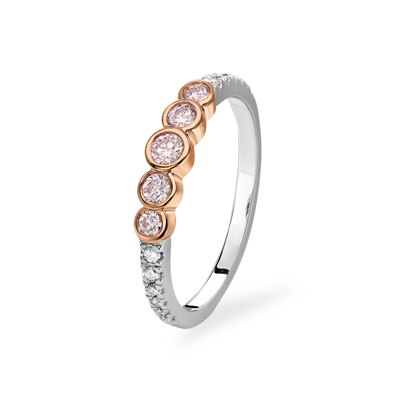 Kimberley White &#038; Argyle Pink Diamond Chloe Ring