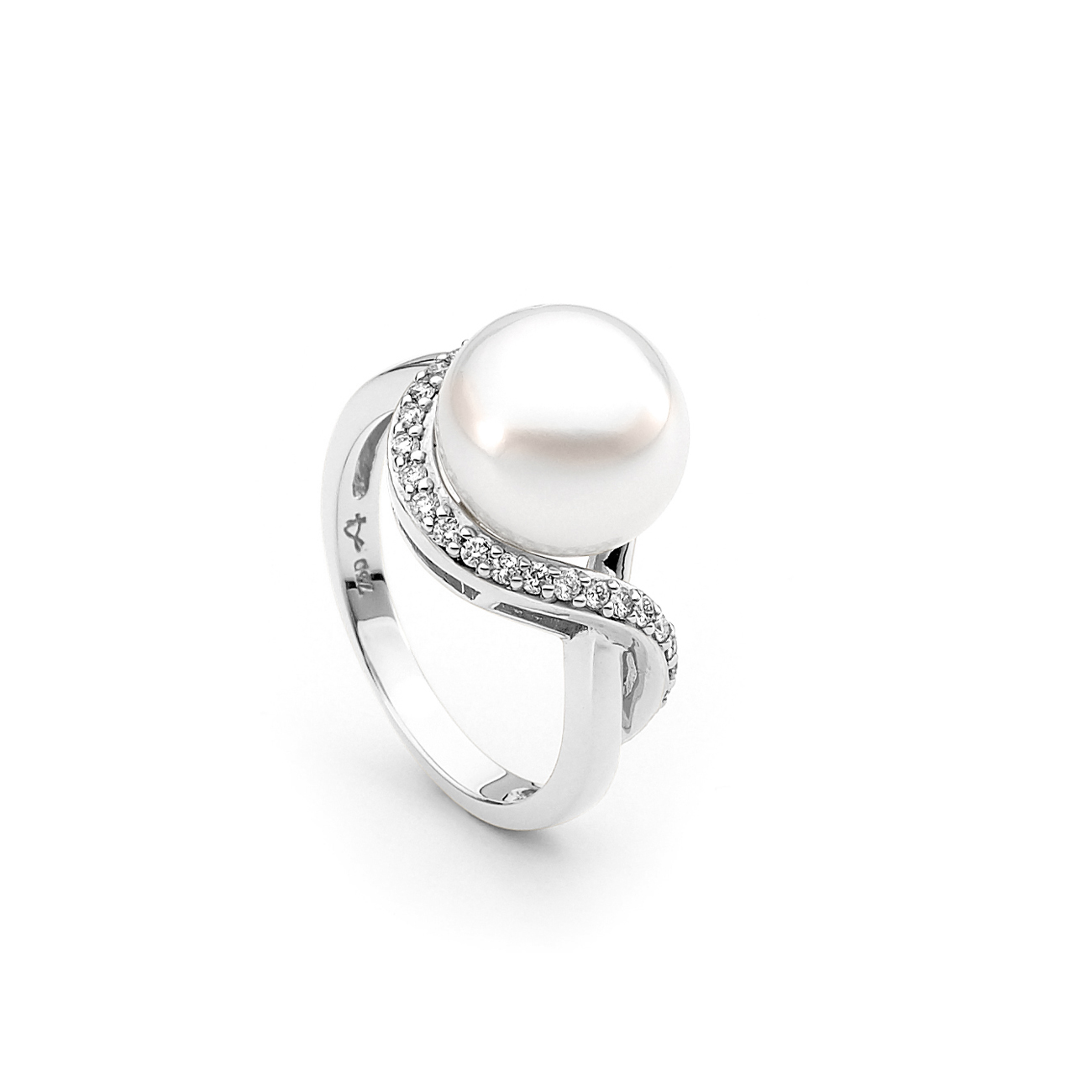 Allure South Sea Pearl Wrap Around Diamond Ring