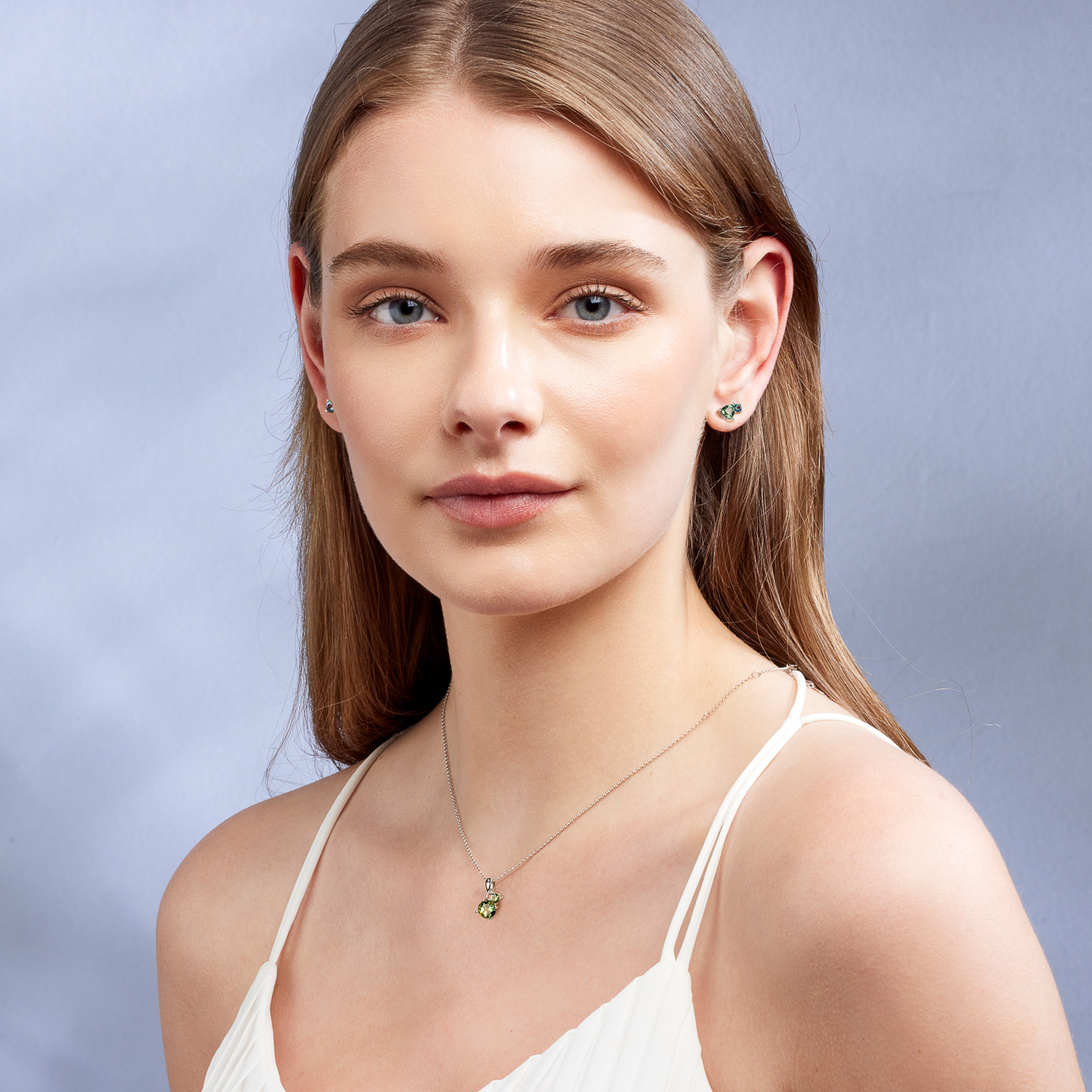 Teal &#038; Blue Australian Sapphire Toi Et Moi Earrings