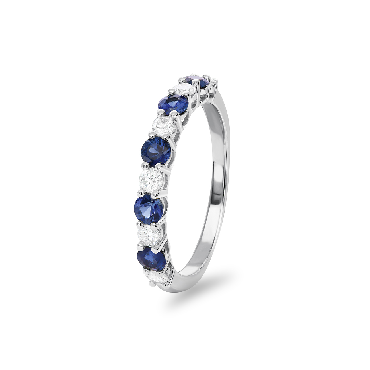 Blue Australian Sapphire & Diamond Livianna Ring