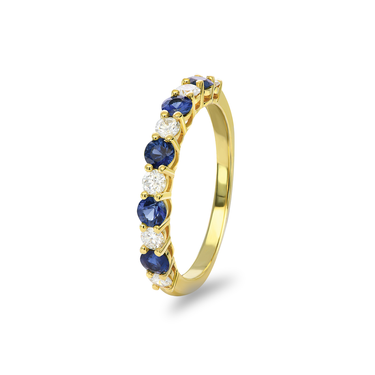 Blue Australian Sapphire &#038; Diamond Livianna Ring