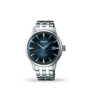 Seiko Presage "Blue Moon Cocktail" SRPB41J 40.5mm automatic watch with blue gradient dial on stainless steel bracelet