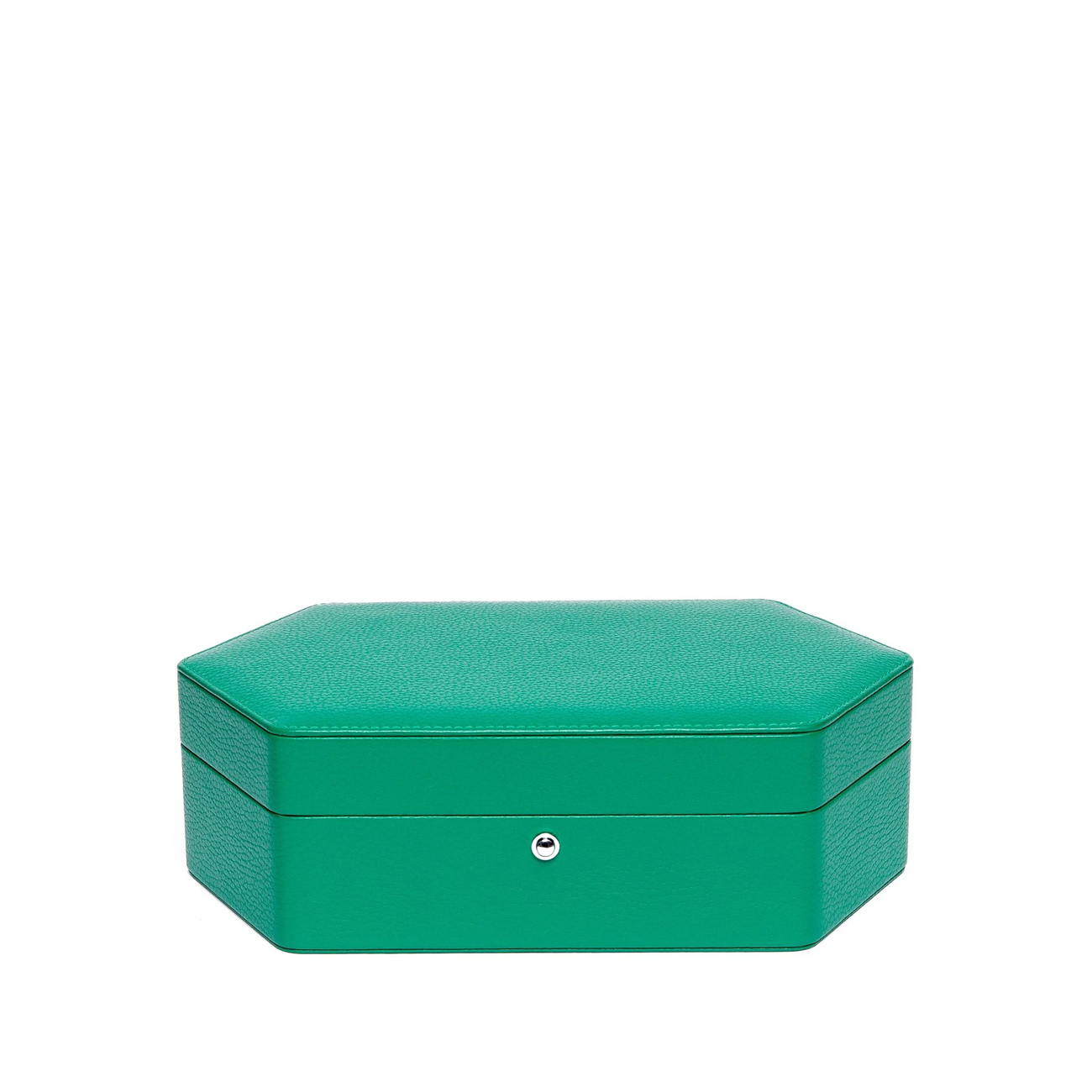 Rapport Portobello Triple Watch Box In Green Leather
