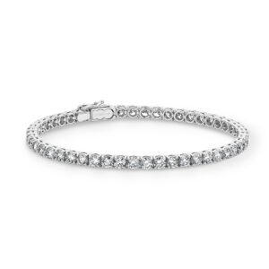 Classic Diamond Tennis Bracelet In 18K White Gold 2-10ct