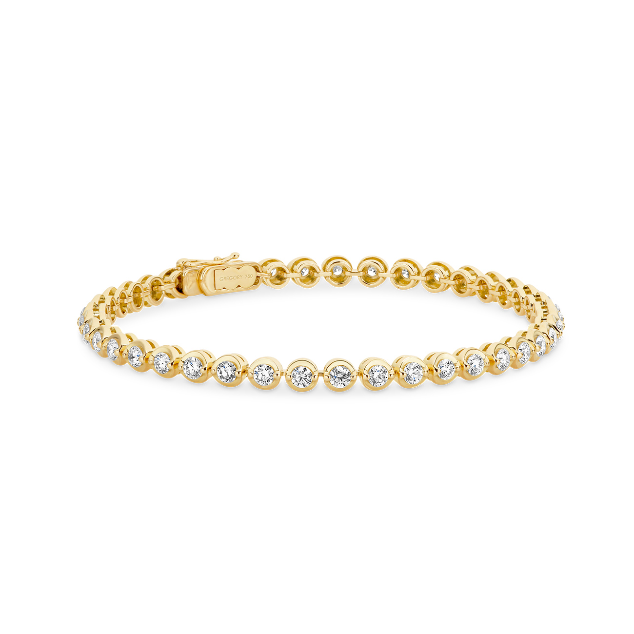 Tennis Bracelet In 18K Yellow Gold