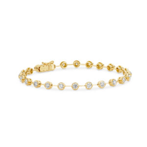 Diamond Bar Bracelet In 18K Yellow Gold 2.00ct