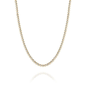 Diamond Necklace In 18K Yellow Gold 3.00ct
