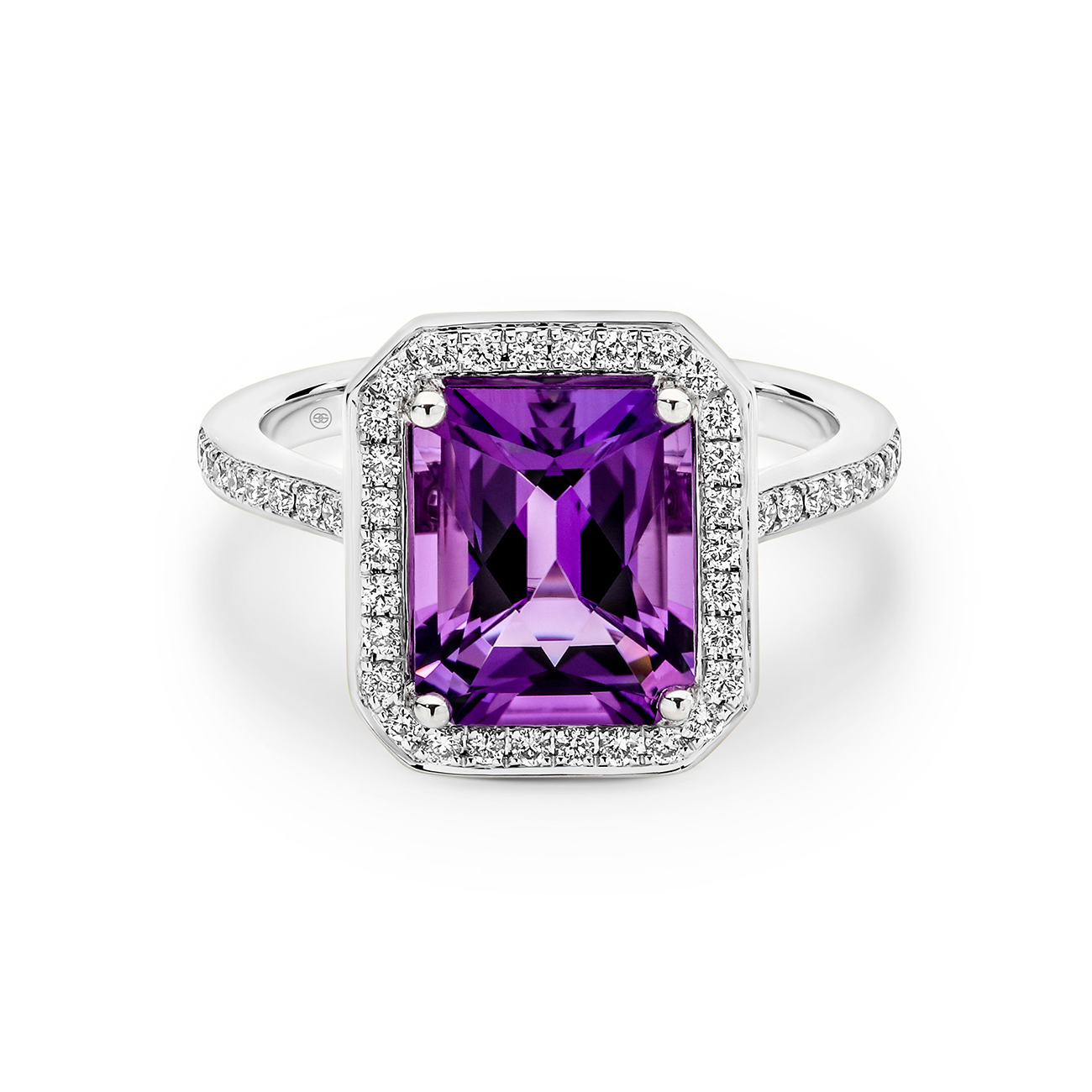 Tycoon 8 Amethyst and Diamond Cocktail Ring