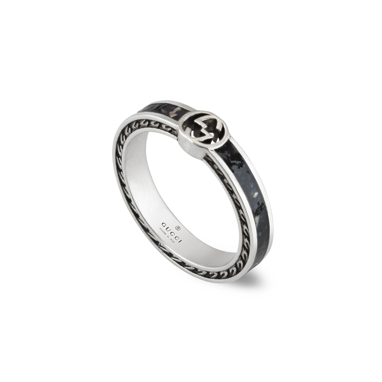 Gucci Interlocking G Ring in Silver