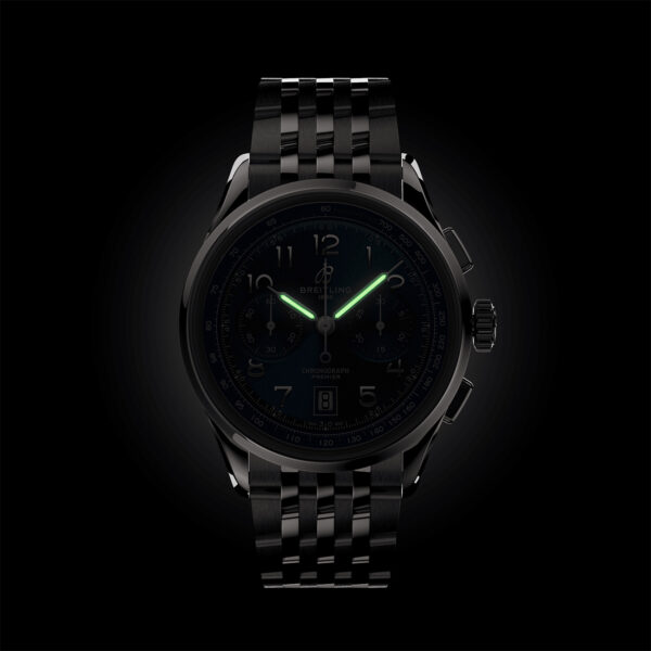 Breitling Premier B01 Chronograph 42mm AB0145171C1A1 with blue dial and stainless steel bracelet