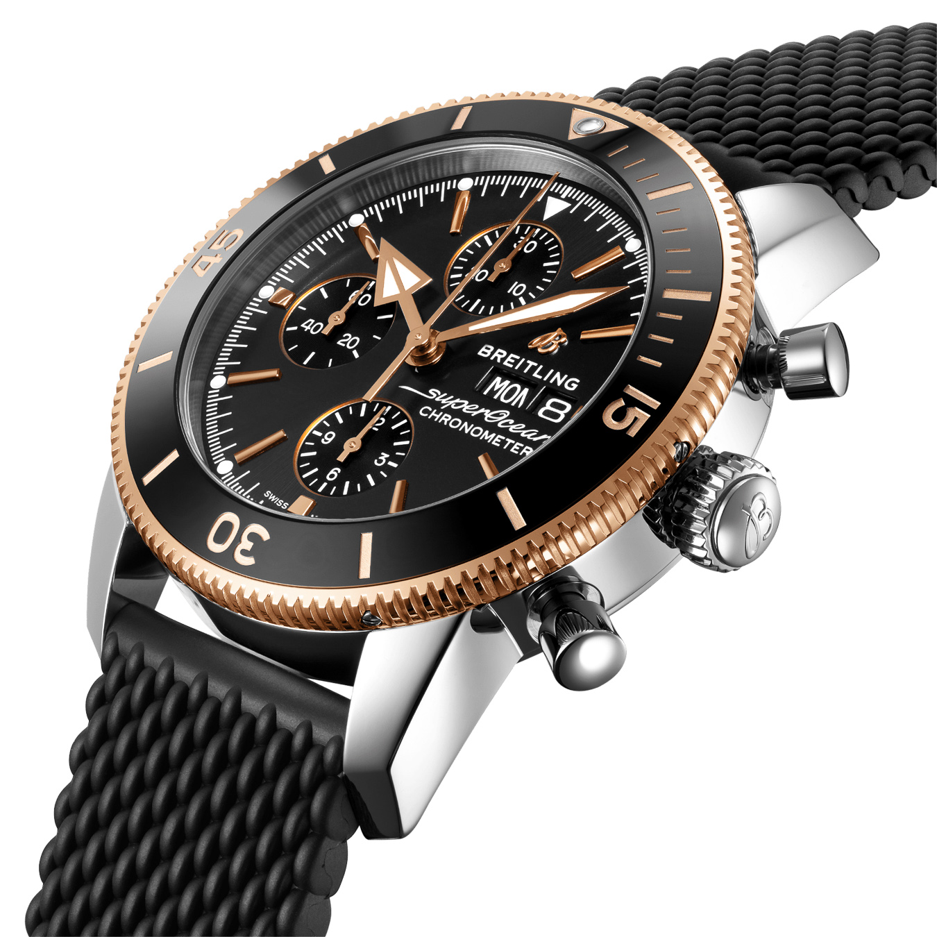 Breitling superocean 44 gold bezel clearance